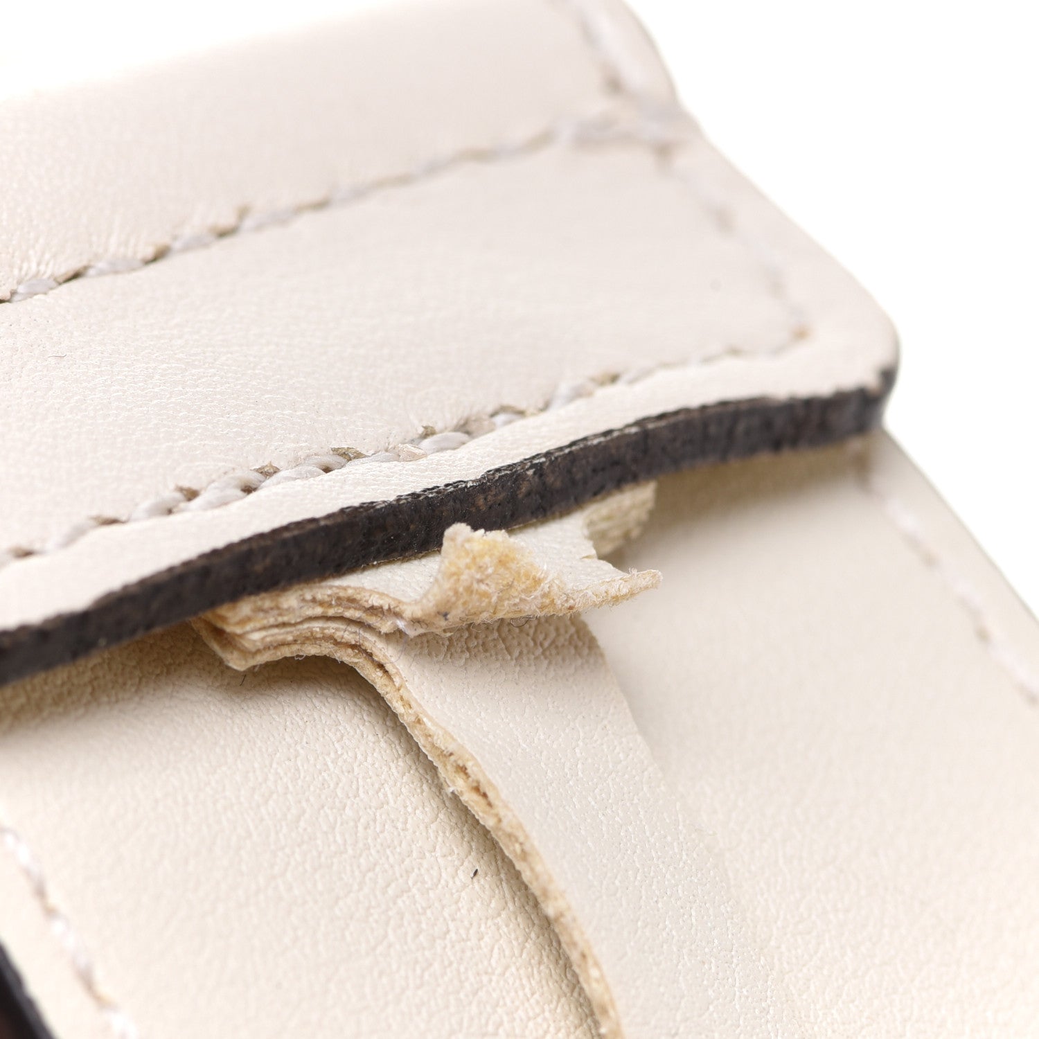 Gucci Calfskin Double G 40mm Belt 105 42 Mystic White 5 of 5
