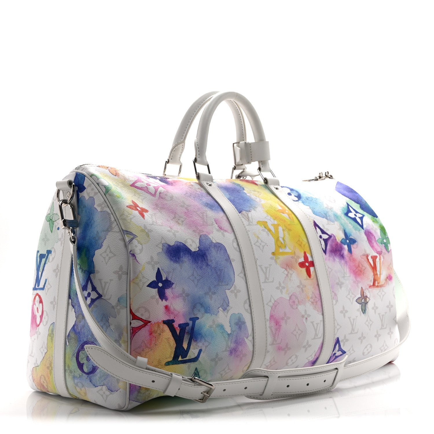 Louis Vuitton Monogram Watercolor Keepall Bandouliere 50 Multicolor 2 of 8