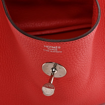 Hermes Taurillon Clemence Lindy 30 Rose Jaipur 6 of 12