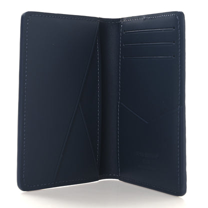 Louis Vuitton Calfskin Monogram Shadow Pocket Organizer Navy Blue 5 of 6