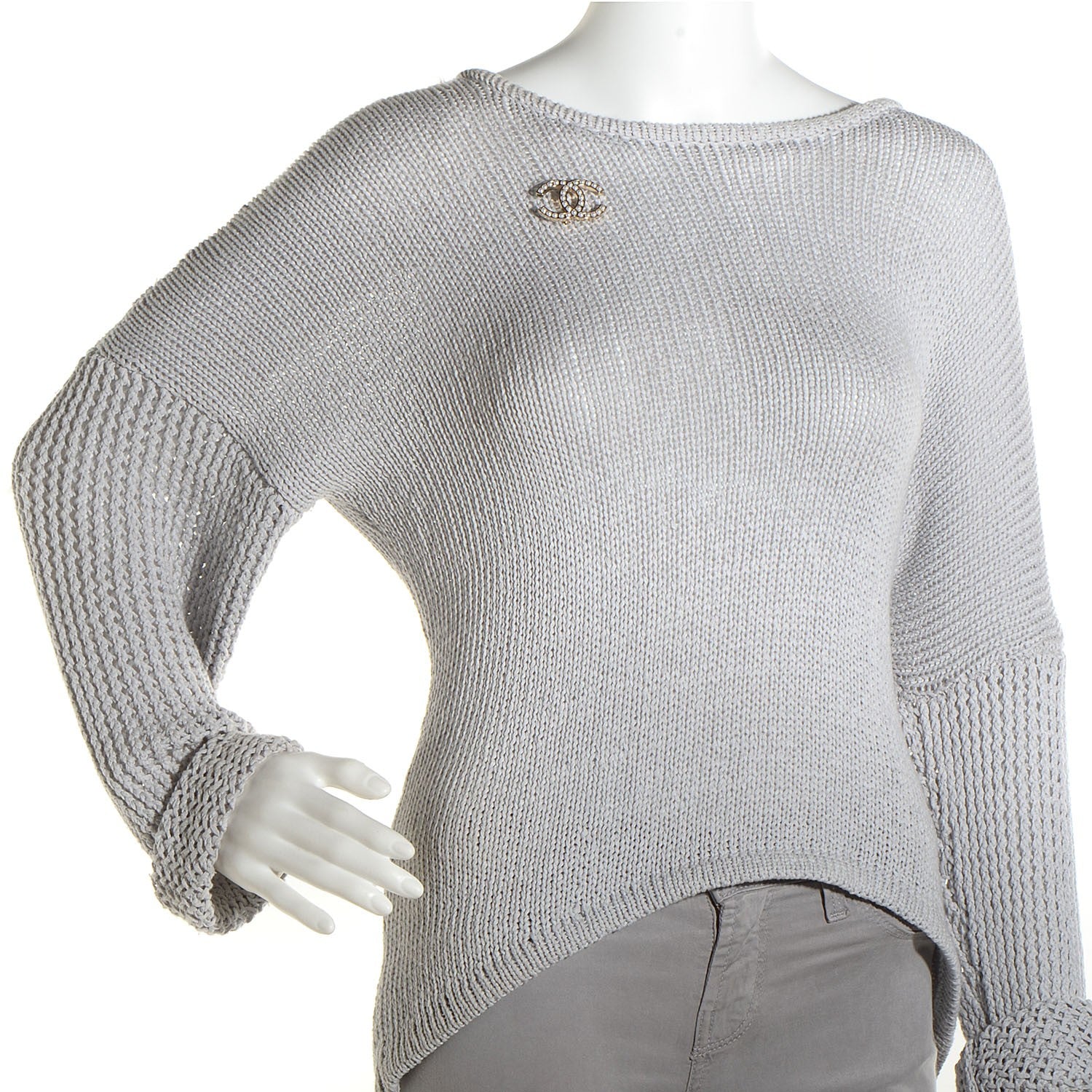 Chanel Pearl CC Brooch Pin Gold 2 of 5