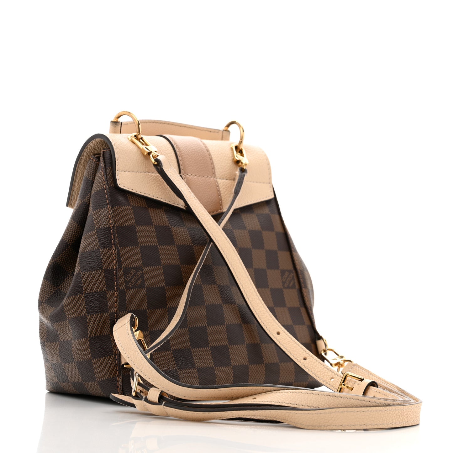 Damier Ebene Clapton Backpack Creme