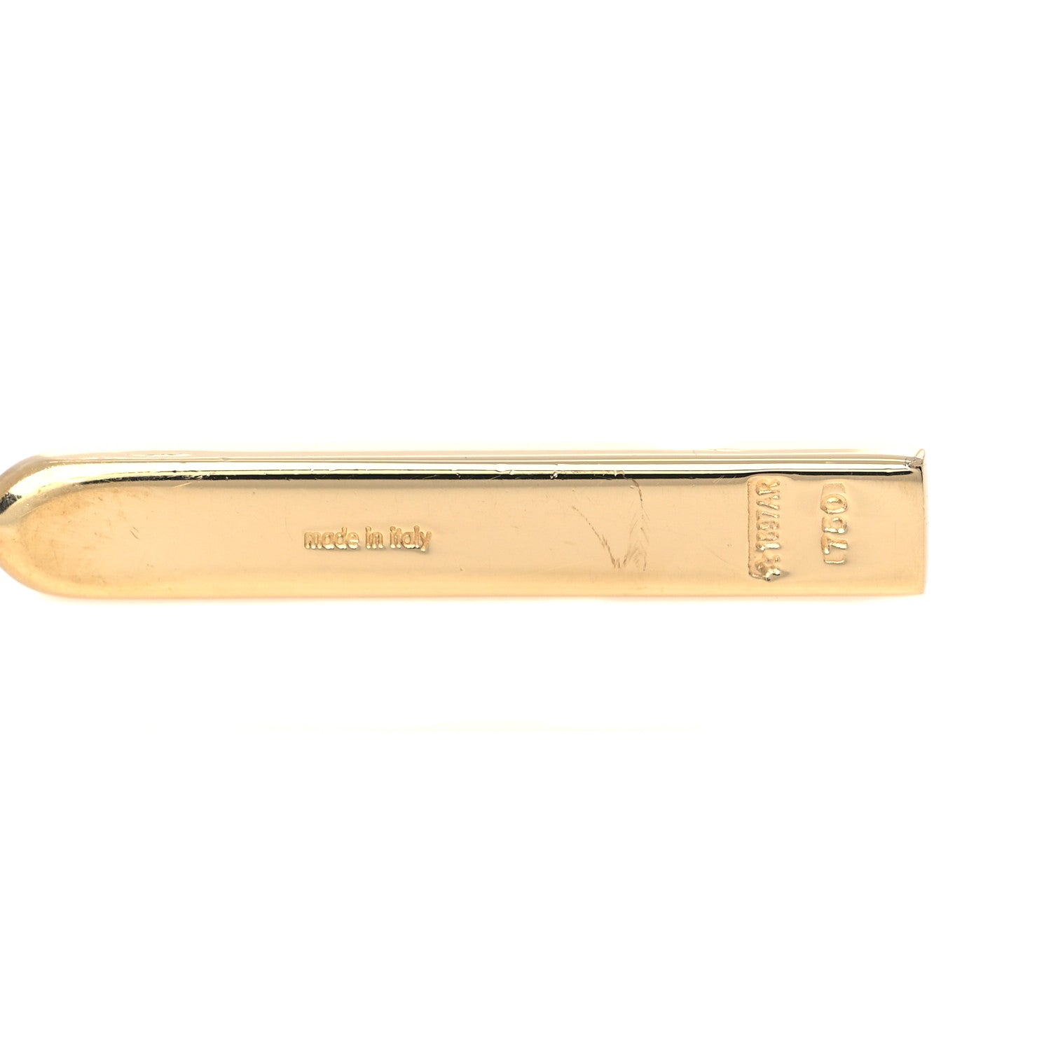 Gucci 18K Yellow Gold Logo Bar Drop Earrings 4 of 4