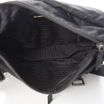 Prada Nylon Vela Messenger Bag Black 5 of 12