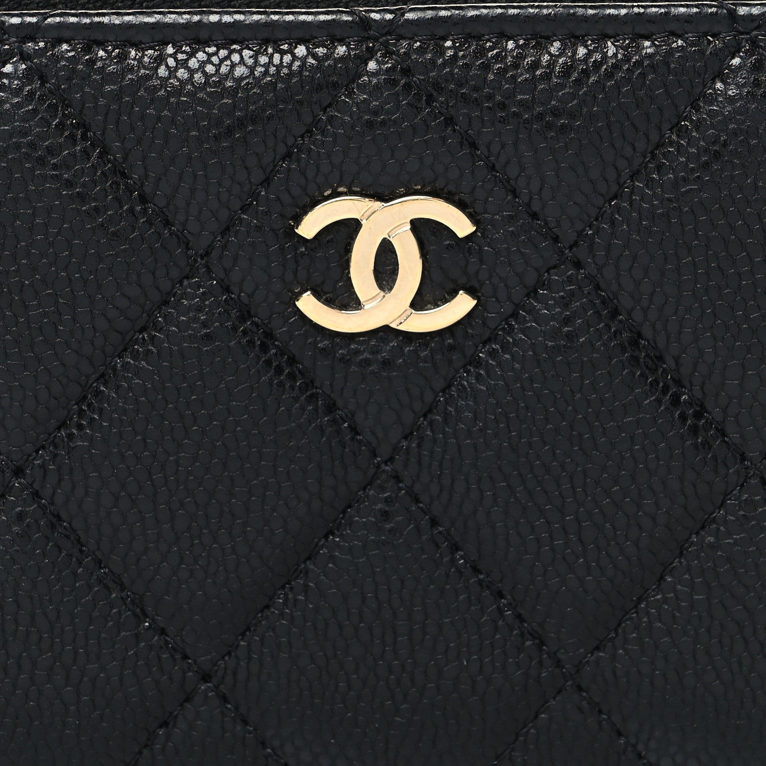 Chanel Caviar Quilted Zipped Key Holder Case Black 8 of 10