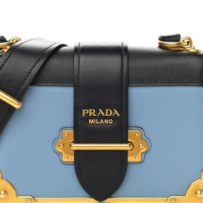 Prada City Calf Saffiano Cahier Bag Astrale Black 7 of 9