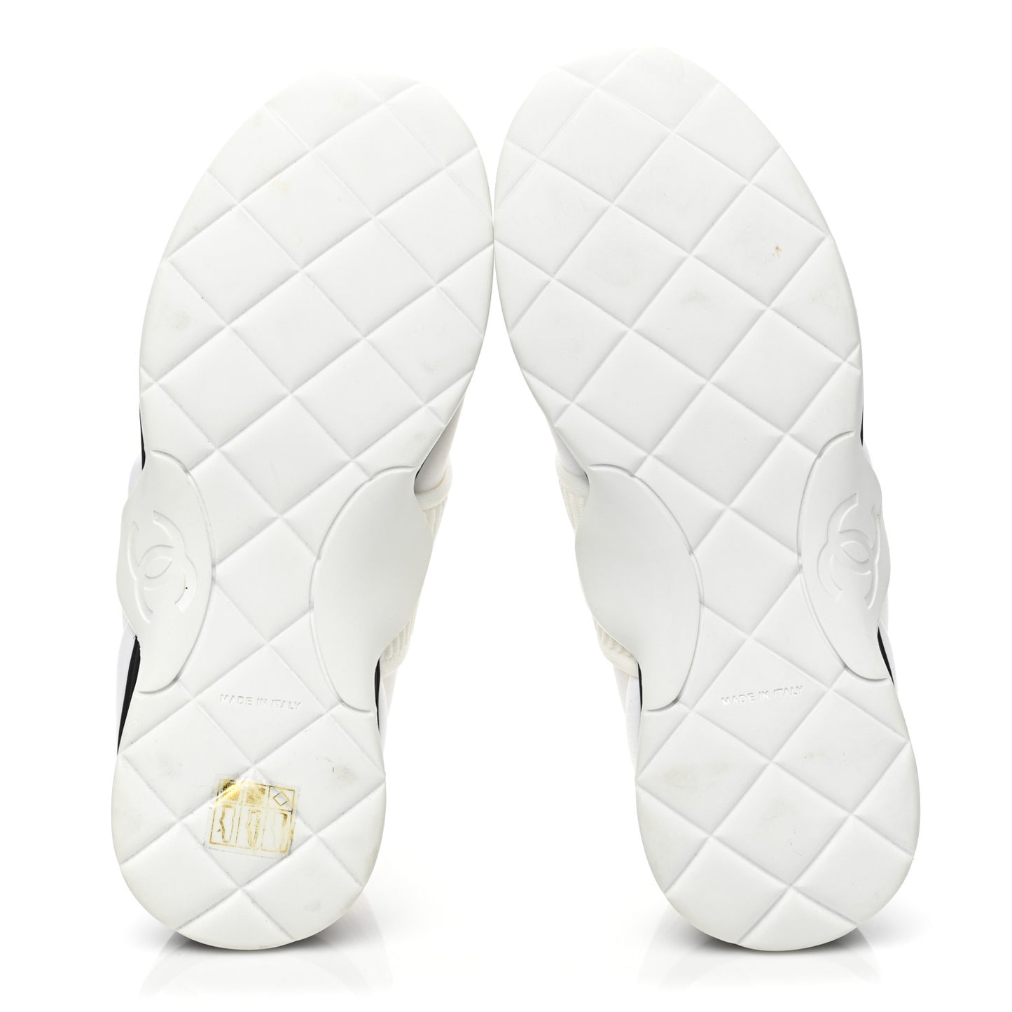 Stretch Fabric CC Sneakers 37 White