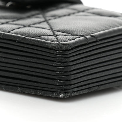 Christian Dior Lambskin Cannage Lady Dior 5-Gusset Card Holder Black 13 of 18