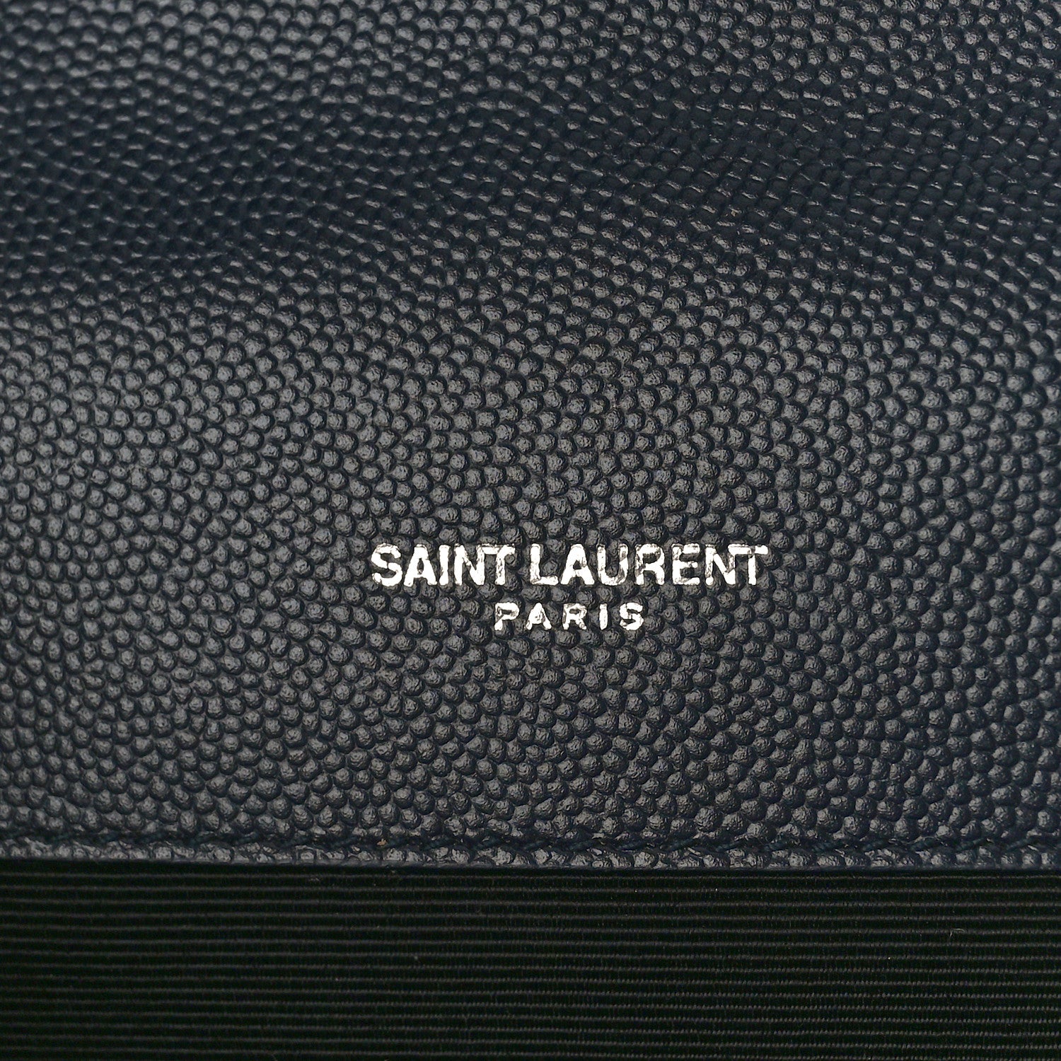 Saint Laurent Grain De Poudre Textured Mixed Matelasse Triquilt Medium Monogram Satchel Deep Marine 6 of 9