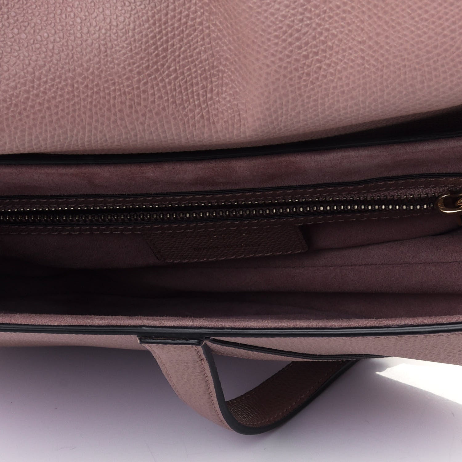 Christian Dior Grained Calfskin Saddle Bag Pink 4 of 4