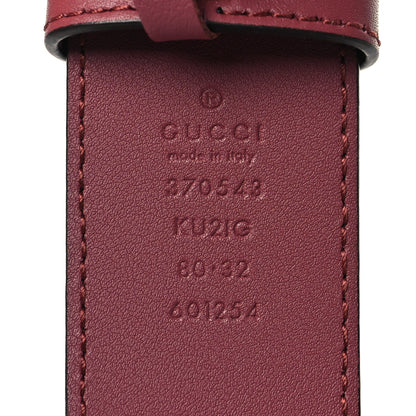 Gucci GG Supreme Monogram Blooms Moon Calfskin Interlocking G 37mm Belt 80 32 Beige Ebony Multicolor Dry Rose 5 of 6