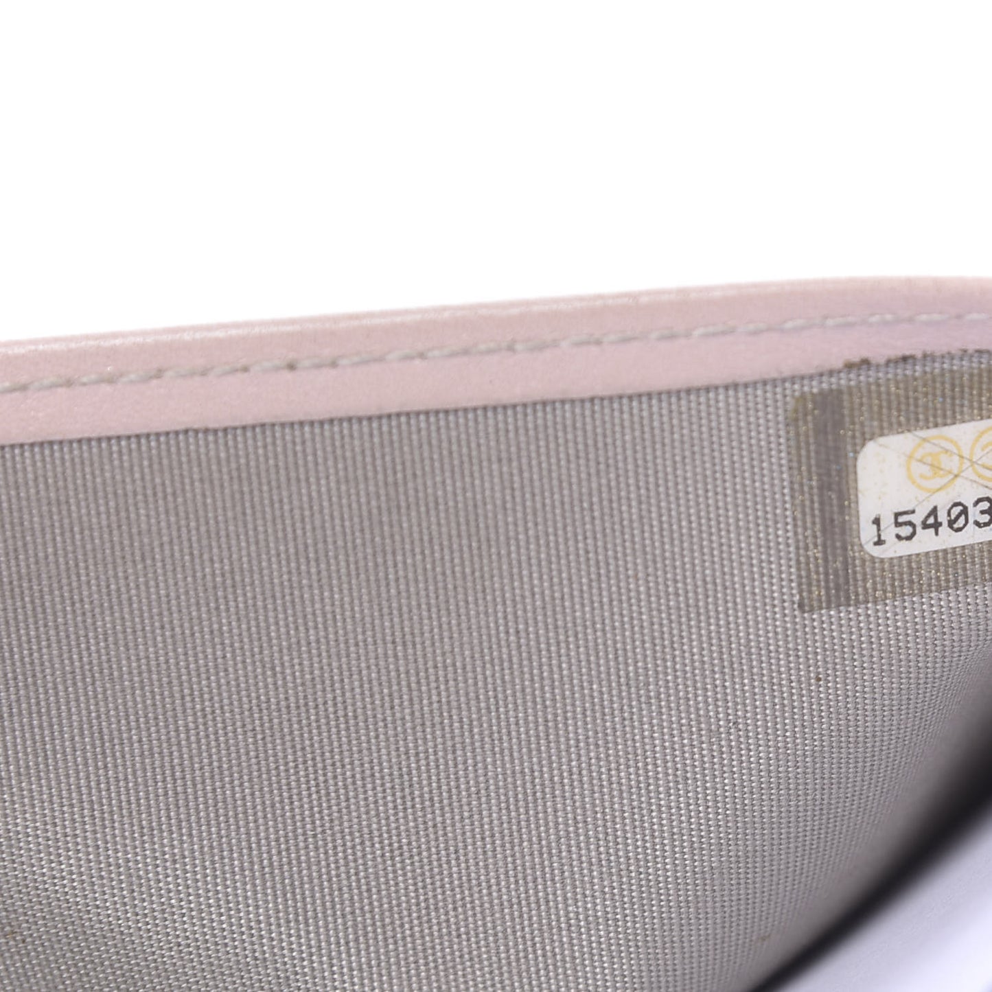 Aged Metallic Calfskin Large Palette Flap Wallet Silver