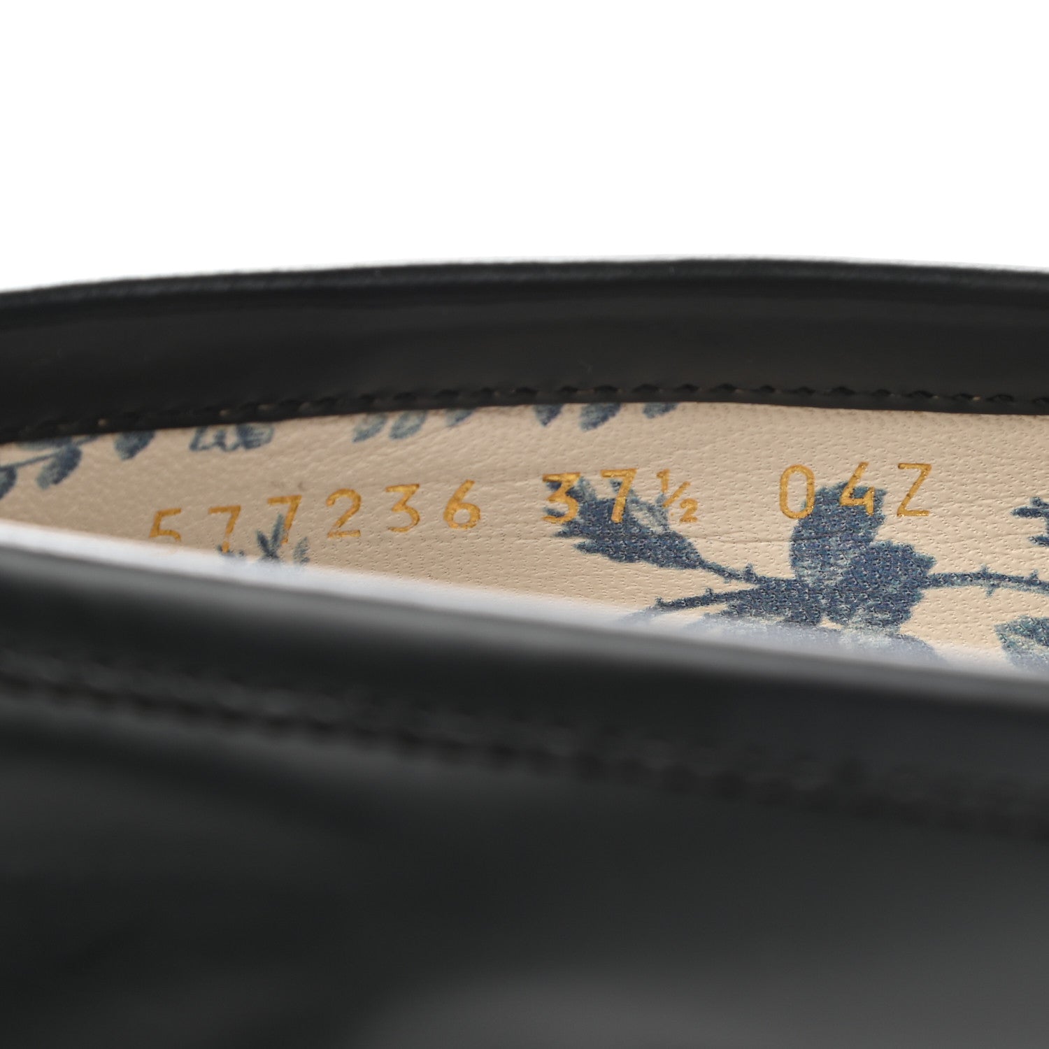 Gucci Cordovan Lux Womens Harald Horsebit 25mm Platform Loafers 37.5 Black 8 of 9