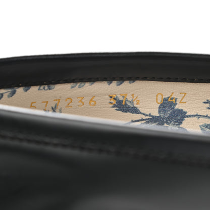 Gucci Cordovan Lux Womens Harald Horsebit 25mm Platform Loafers 37.5 Black 8 of 9