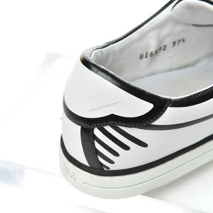 Fendi X JOSHUA VIDES Nappa Rockoclick Slip On Sneakers 37.5 Snow White Black 17 of 20