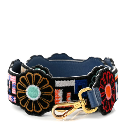 Fendi Velvet Tapestry Fun Fair Strap You Tobacco Multicolor 1 of 5