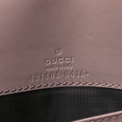 Gucci Guccissima Signature Bowy Chain Wallet Dark Cipria 6 of 11