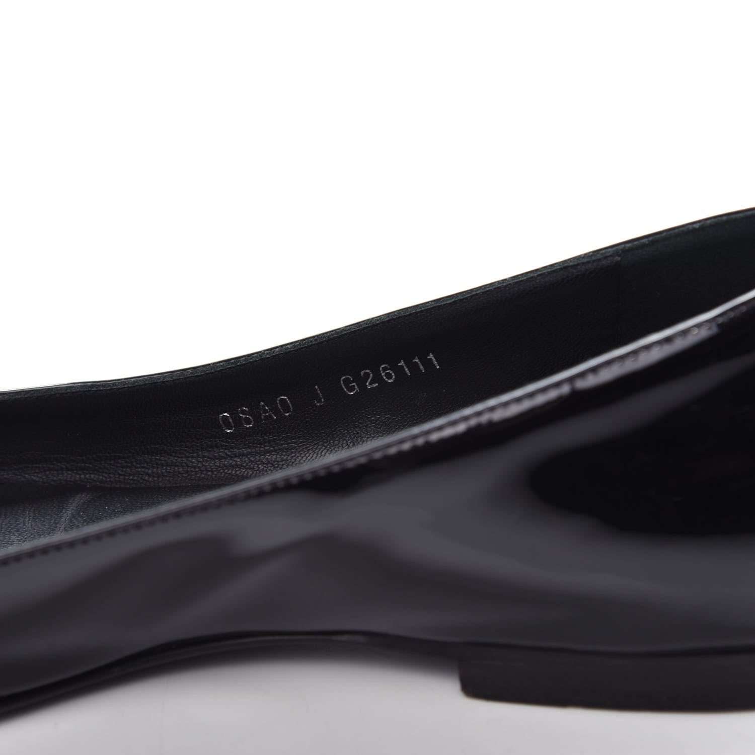 Chanel Patent Cap Toe Ballerina Flats 37 Black White 8 of 14
