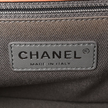 Chanel Lambskin Quilted Accordion Boy Flap Orange 6 of 10