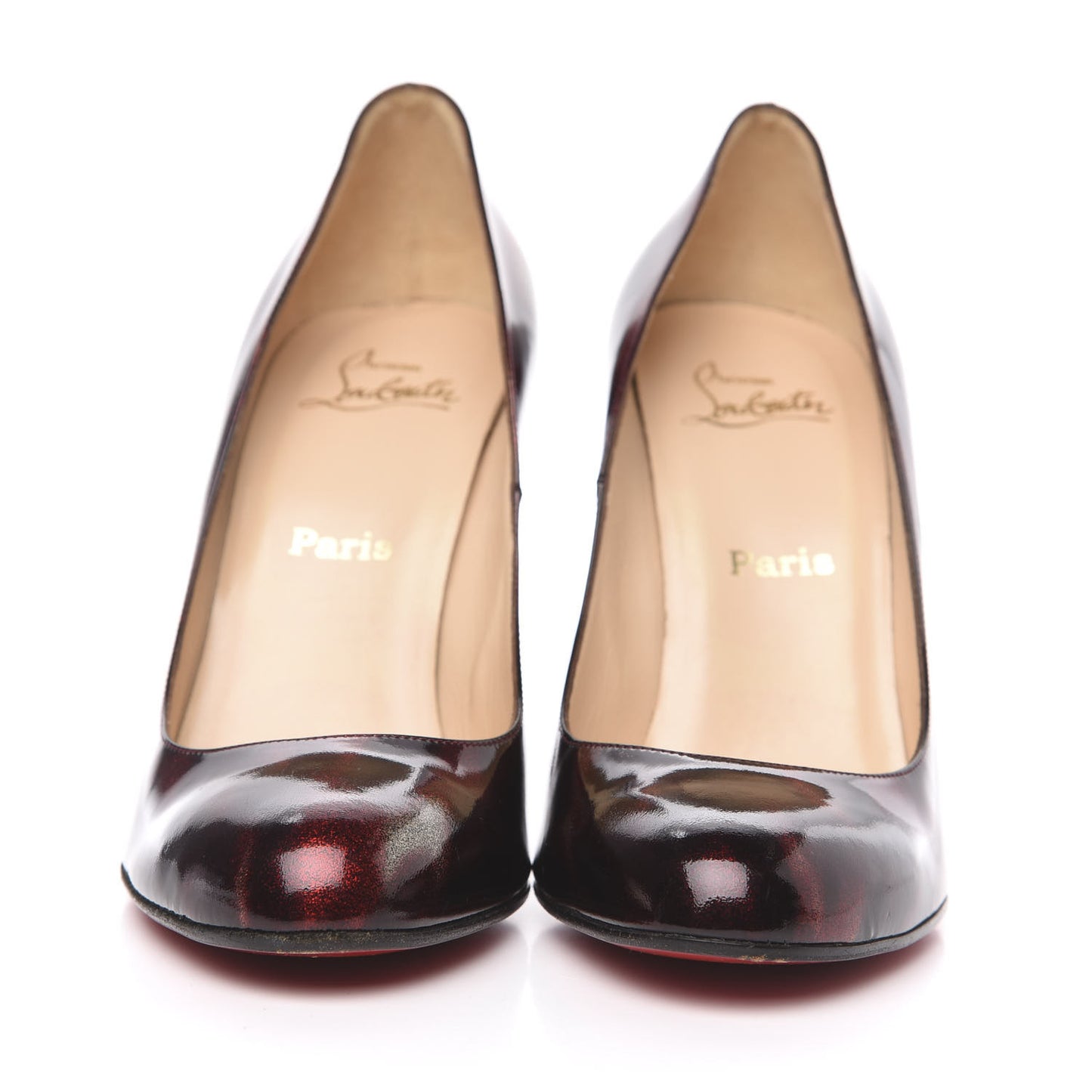 Patent Glitter Simple 100 Pumps 42 Burgundy