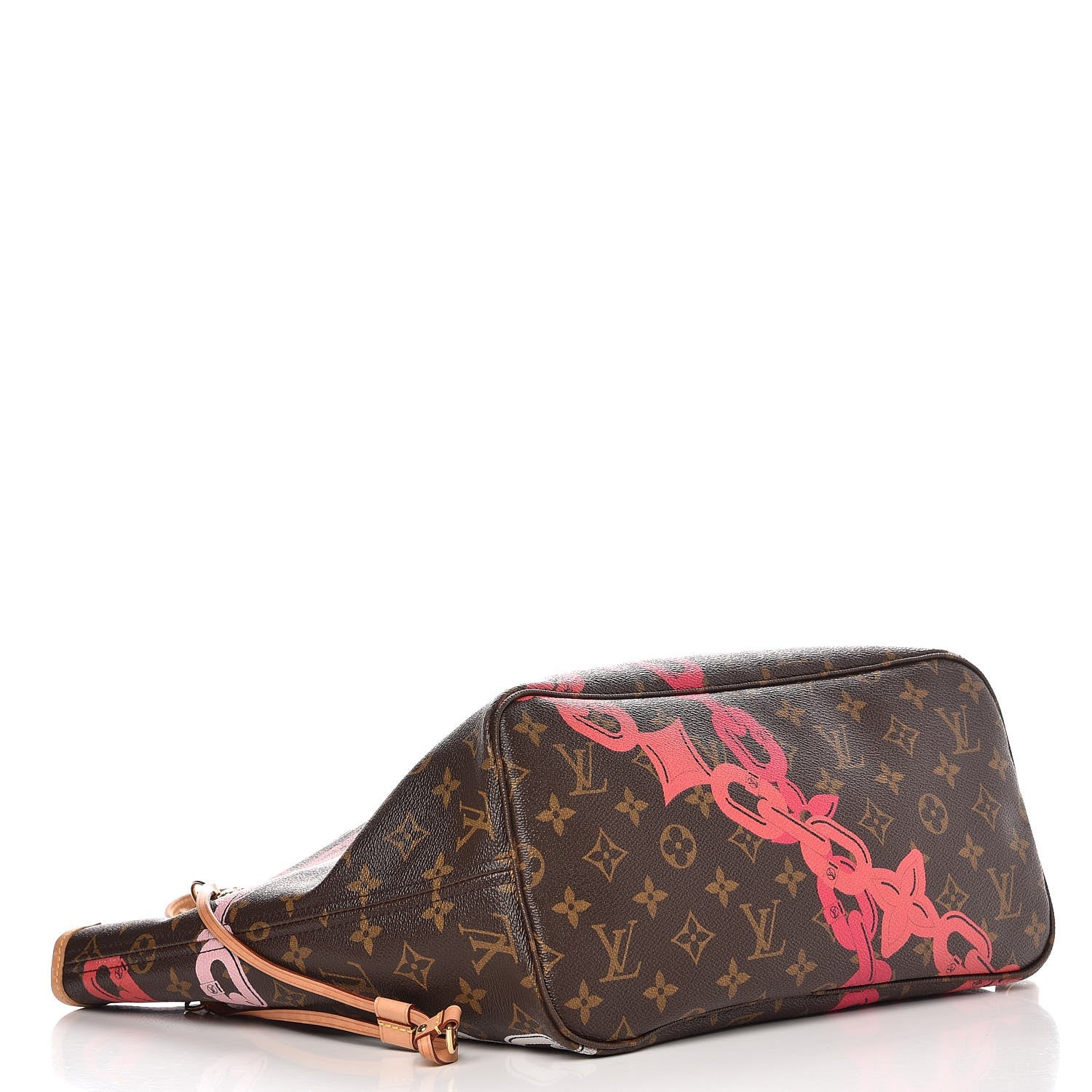 Louis Vuitton Monogram Bay Neverfull MM Rose Ballerine Poppy 5 of 14