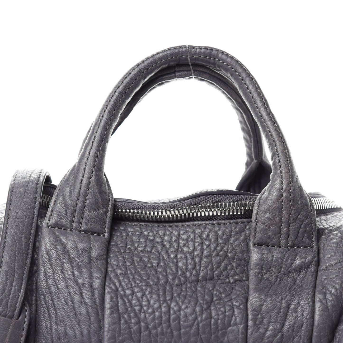 Pebbled Lambskin Rockie Tundra Antique Silver Hardware