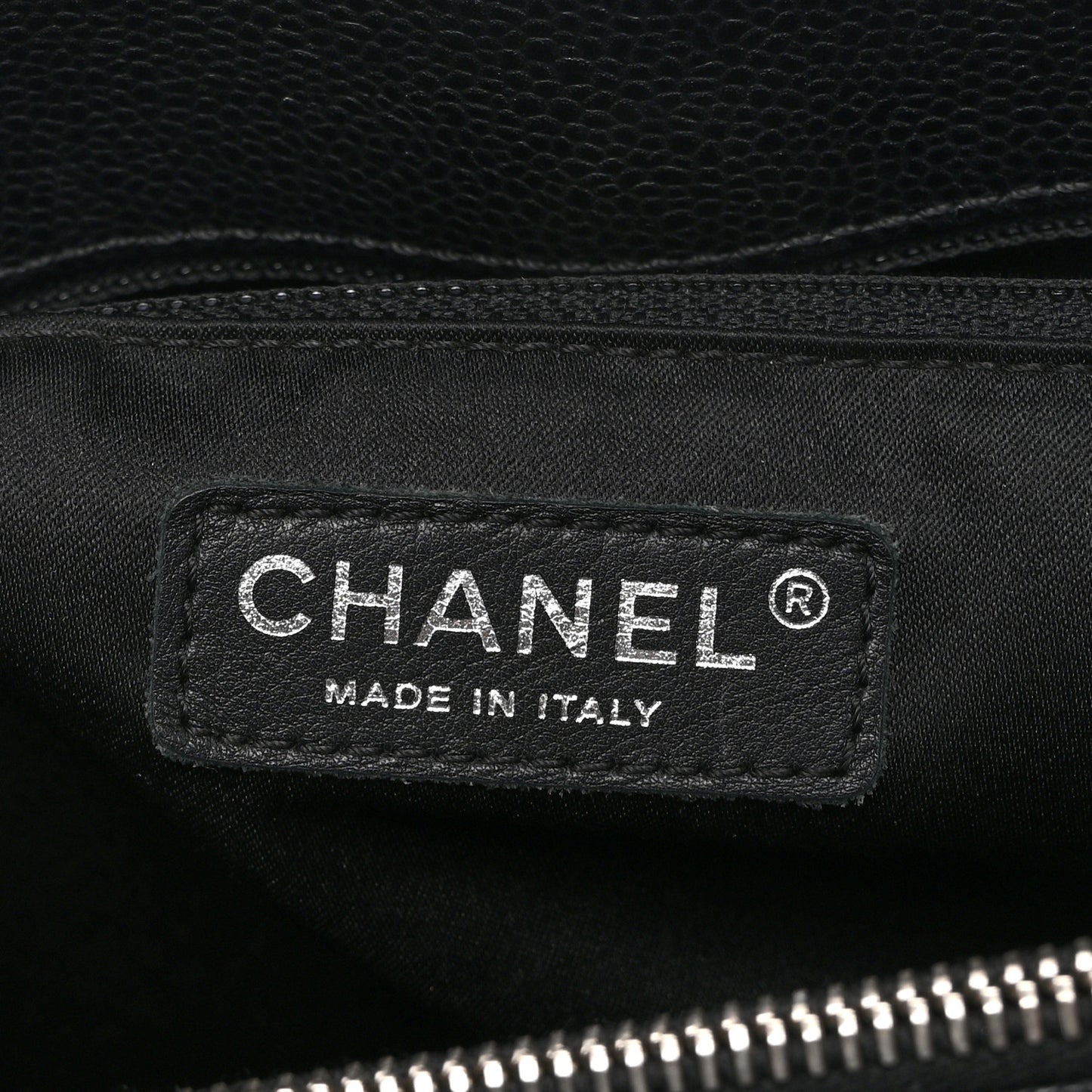 Caviar Quilted Grand Shopping Tote GST Black