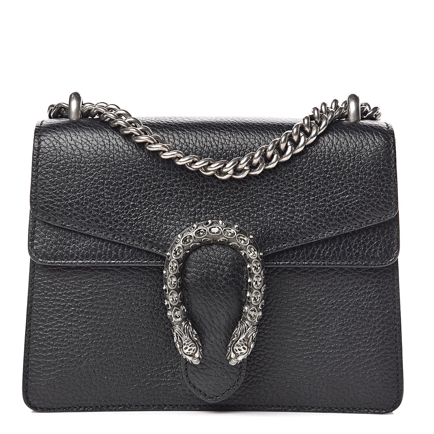 Gucci Calfskin Mini Dionysus Shoulder Bag Black 1 of 16