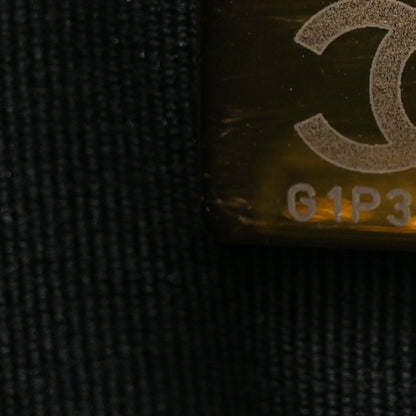 Chanel Lambskin Enamel Quilted Pearl Crush Wallet On Chain WOC Black 7 of 11