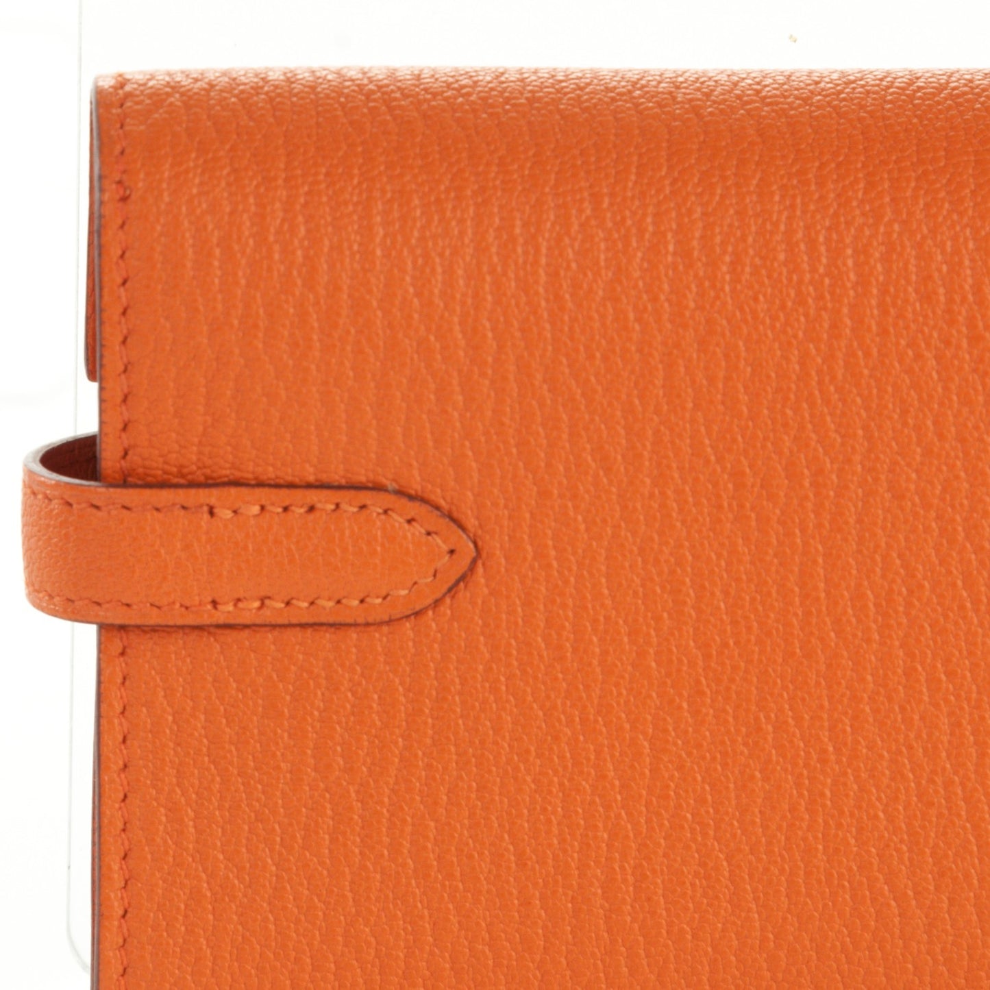 Chevre Mysore Medium Kelly Wallet Orange