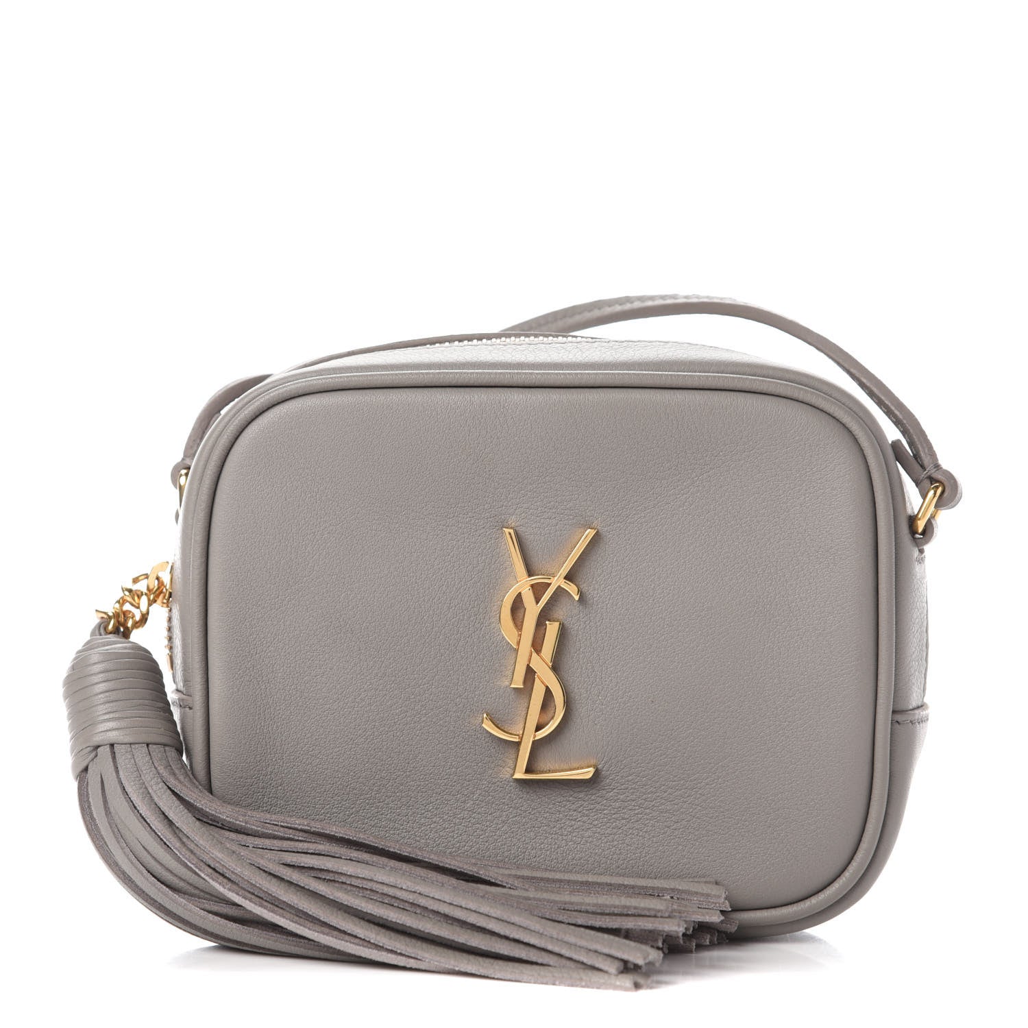 Saint Laurent Nappa Monogram Blogger Bag Oyster Grey 1 of 9