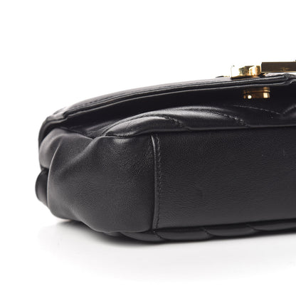 Saint Laurent Calfskin Matelasse Chevron Classic Monogram Baby Chain Bag Black 5 of 10