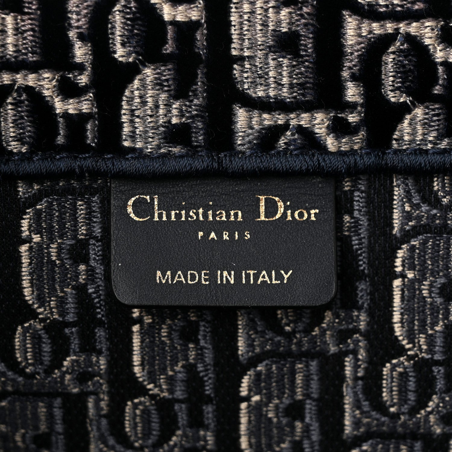 Christian Dior Oblique Velvet Medium Book Tote Blue Multicolor 6 of 10