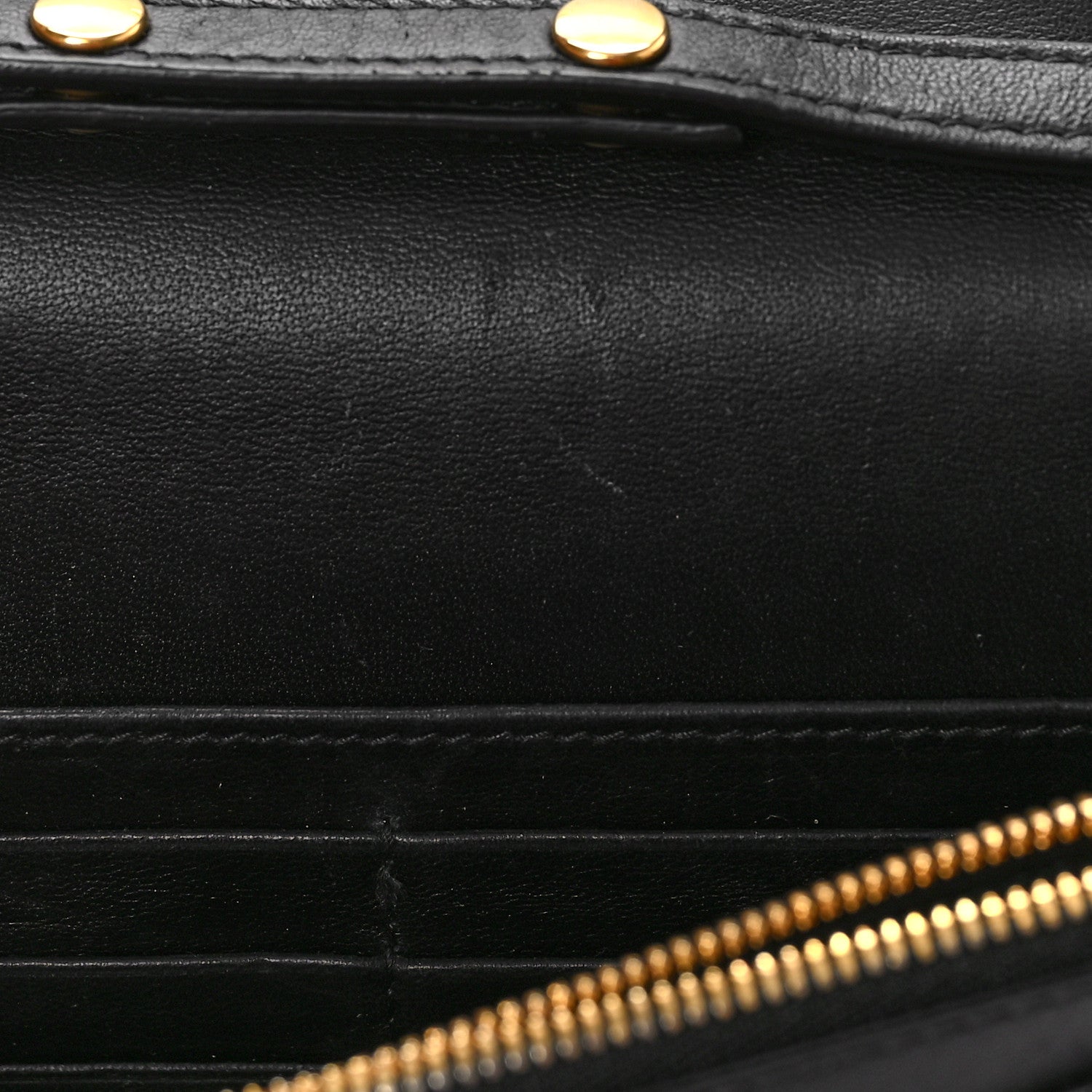 Balenciaga Shiny Goatskin Logo Embossed BB Wallet On Chain Black 10 of 11