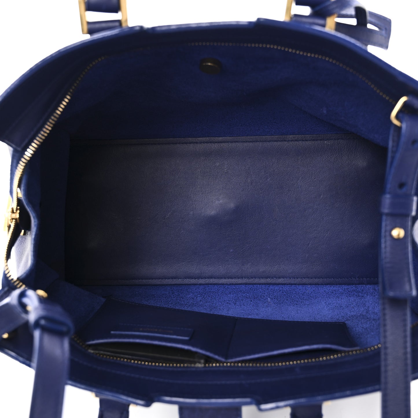 Calfskin Small Classic Y Cabas Royal Blue