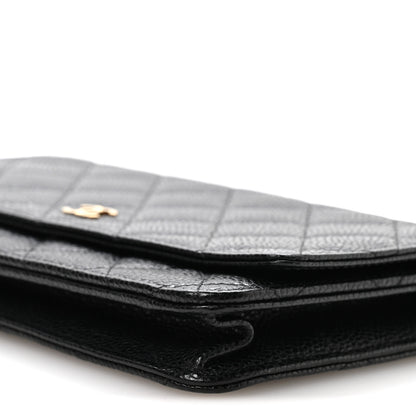 Chanel Caviar Quilted Wallet on Chain WOC Black 10 of 10