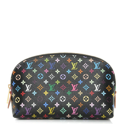 Louis Vuitton Monogram Multicolor Cosmetic Pouch Black Grenade 1 of 7