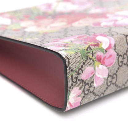 Gucci GG Supreme Monogram Blooms Large Cosmetic Case Beige Multicolor Dry Rose 8 of 10