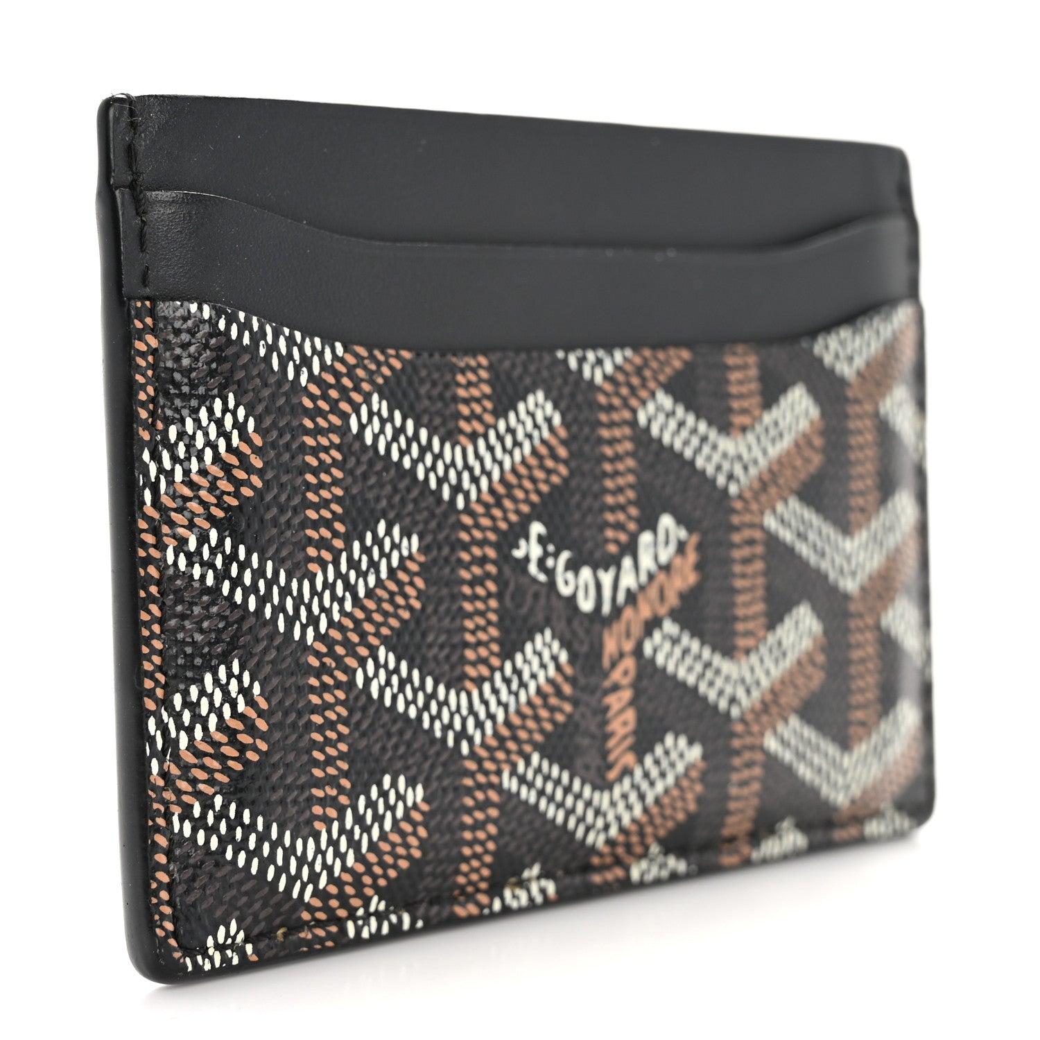 Goyard Goyardine Saint Sulpice Card Holder Black 3 of 8