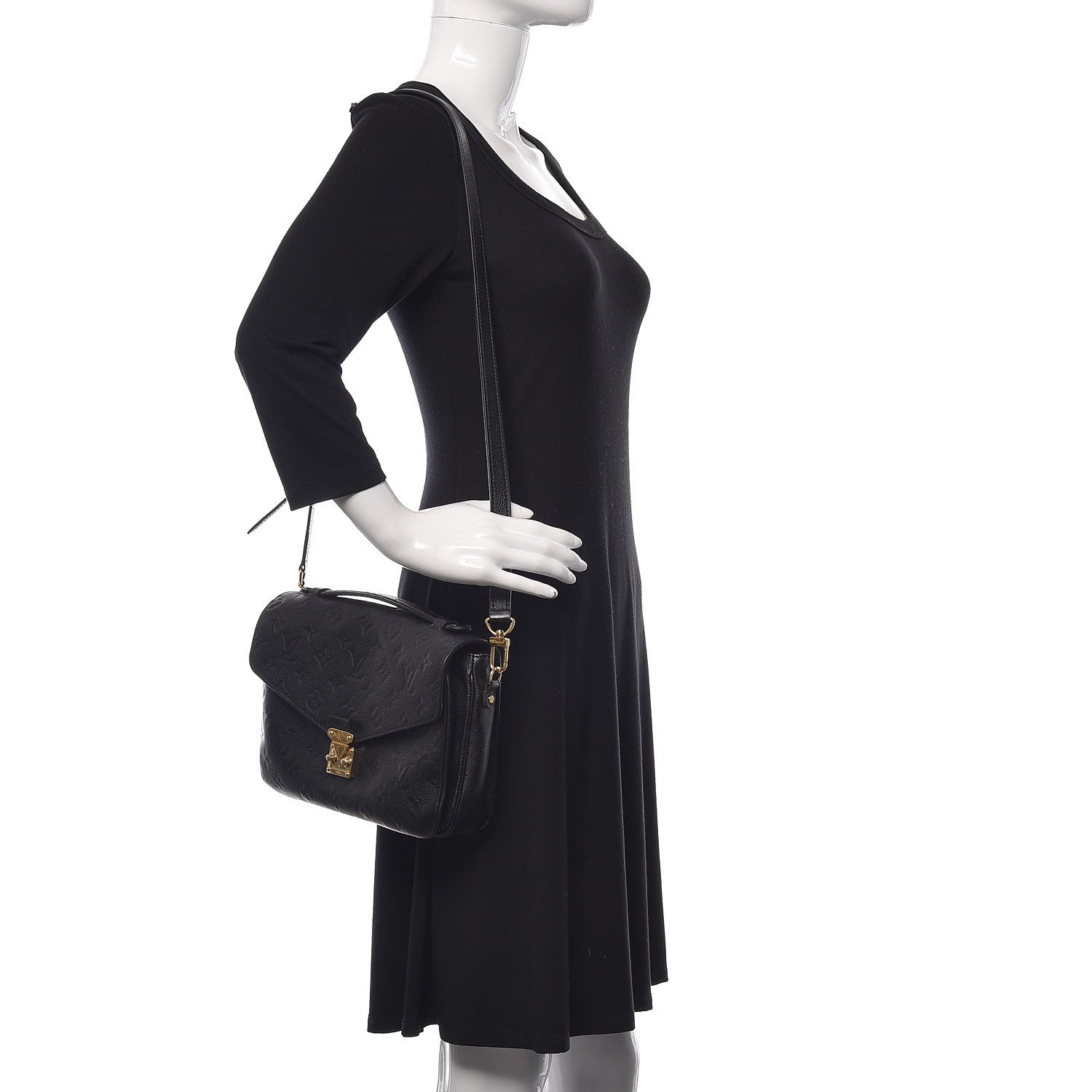 Louis Vuitton Empreinte Pochette Metis Black 2 of 14