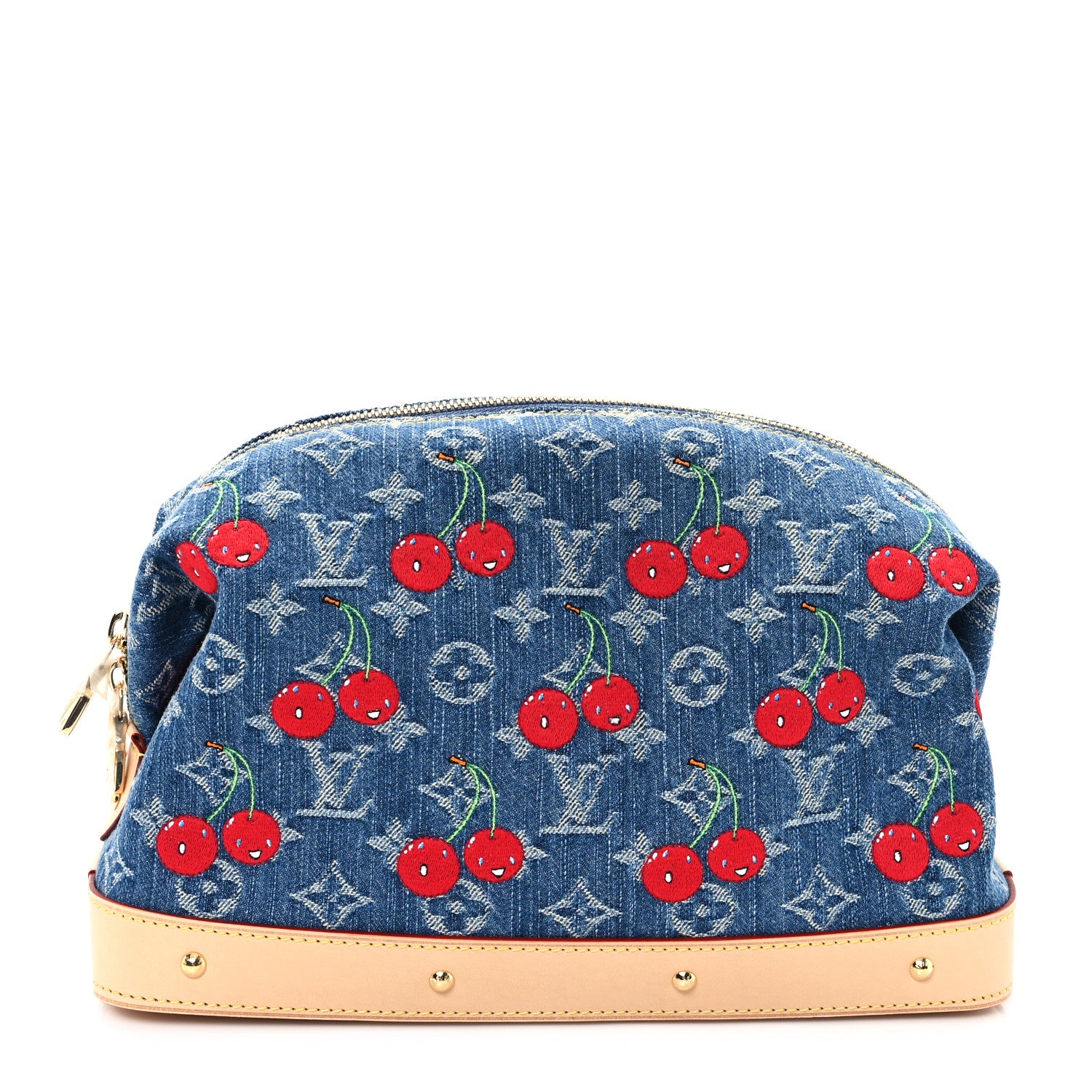 Louis Vuitton LV X TM Monogram Denim Cerises Cosmetic Pouch GM 1 of 7