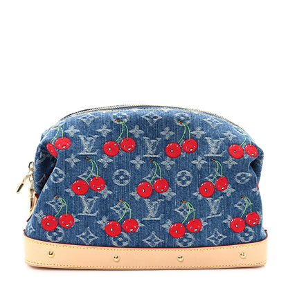 Louis Vuitton LV X TM Monogram Denim Cerises Cosmetic Pouch GM 1 of 7