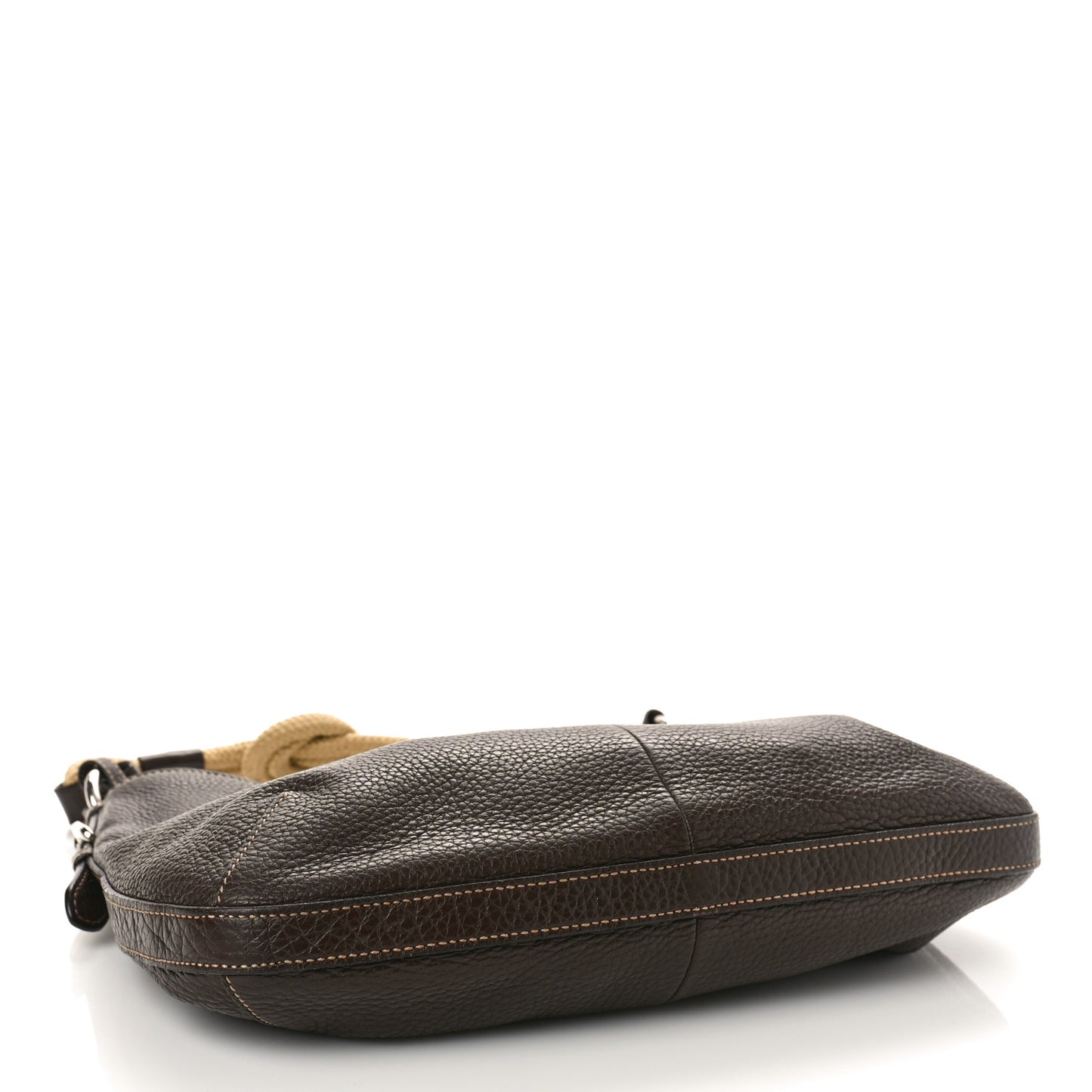 Vitello Daino Rope Knotted Hobo Brown