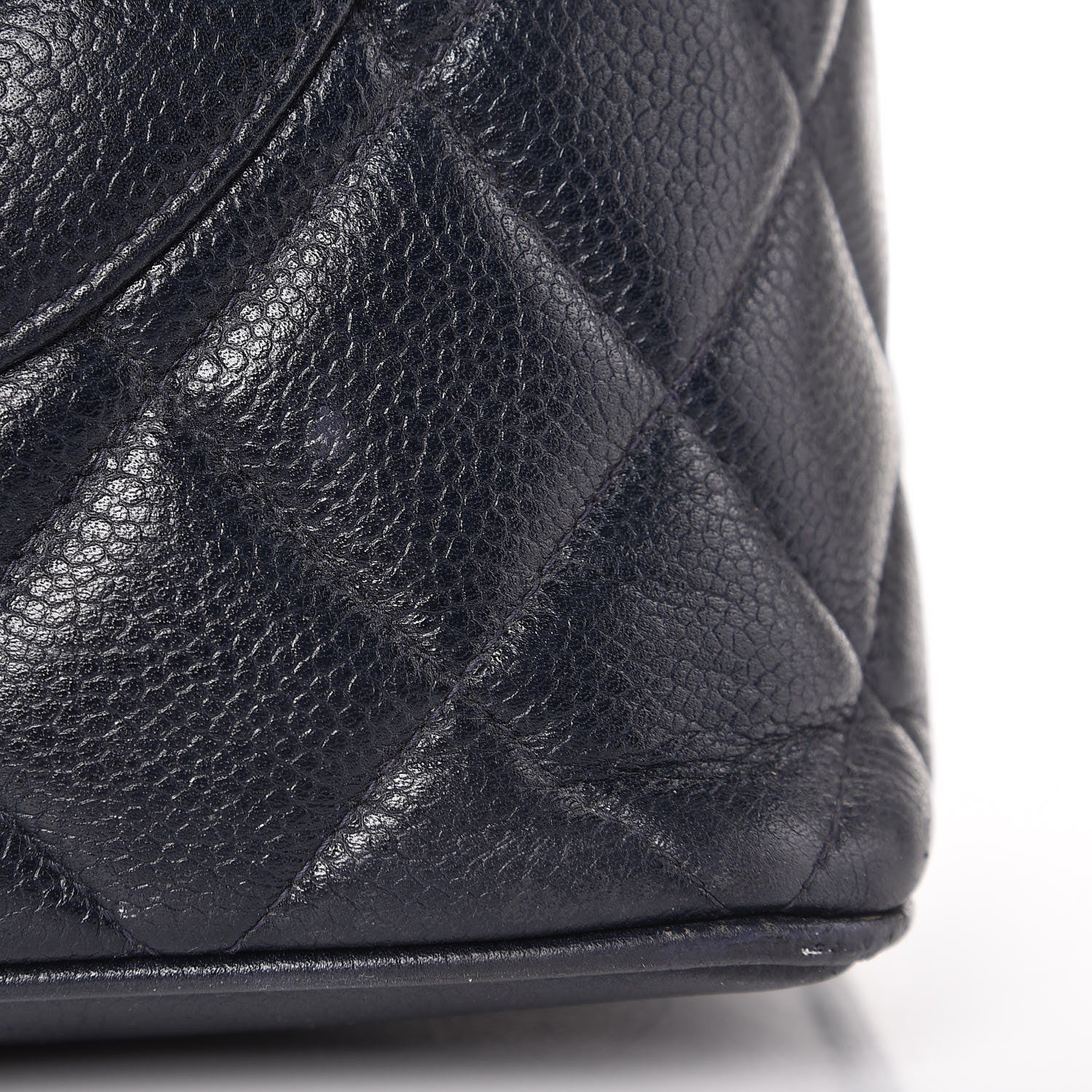 Chanel Caviar Quilted Medallion Tote Navy 21 of 22