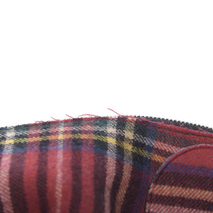 Loewe Wool Calfskin Mini Elephant Crossbody Bag Red Tartan 10 of 11