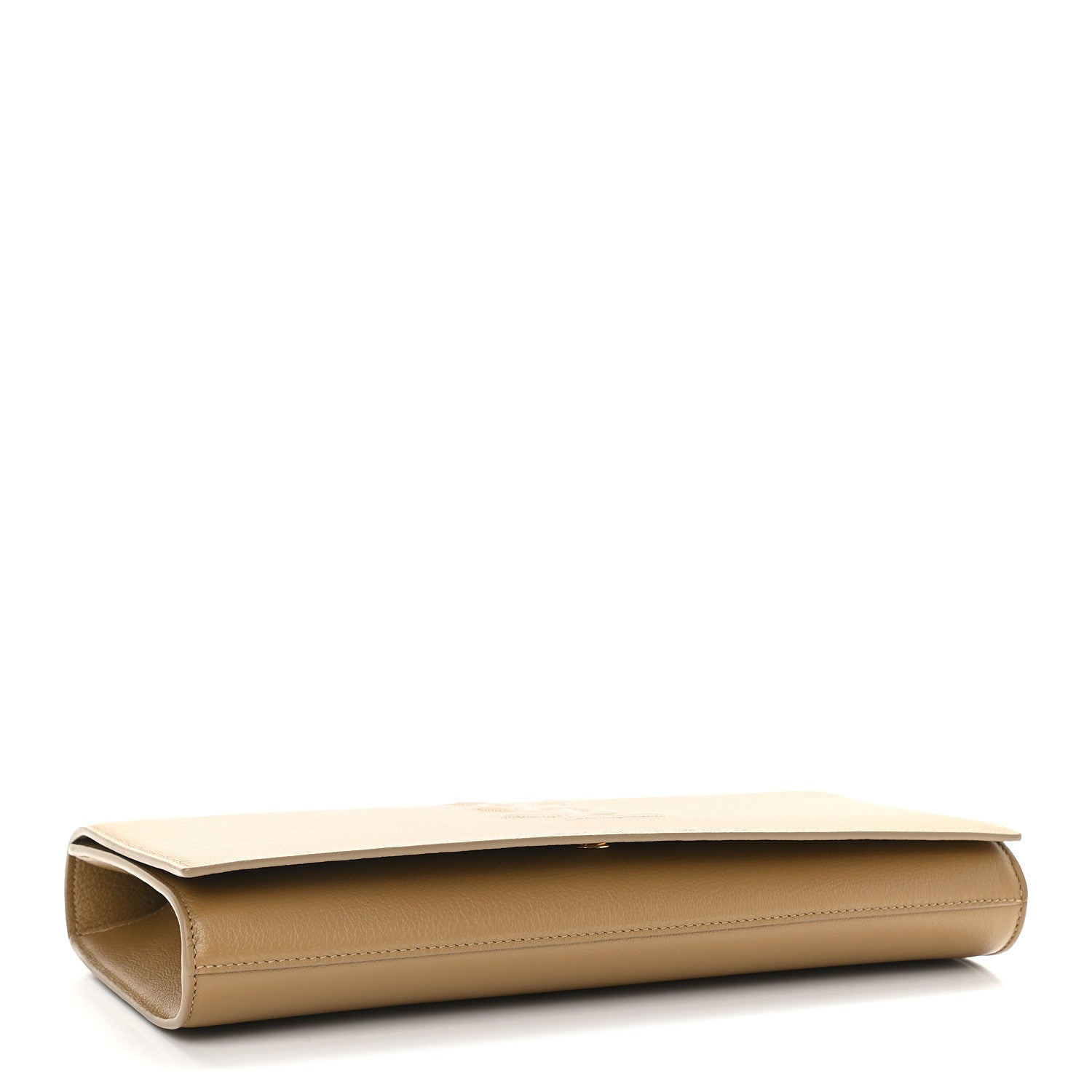 Saint Laurent Goatskin Large Belle De Jour Clutch Beige 5 of 9
