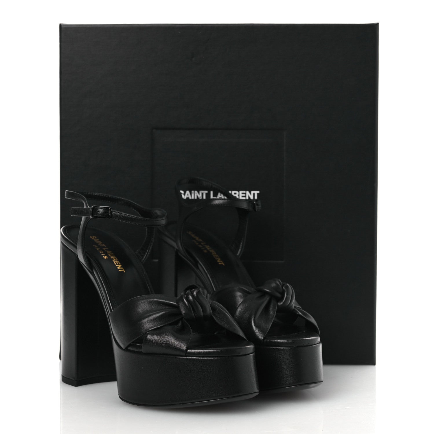 Saint Laurent Vendome Bianca 85 Platform Sandals 36.5 Black 12 of 12