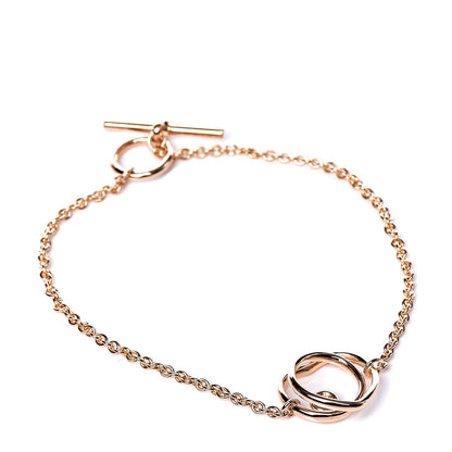 Hermes 18K Rose Gold Diamond TPM Vertige Coeur Bracelet SH 1 of 5