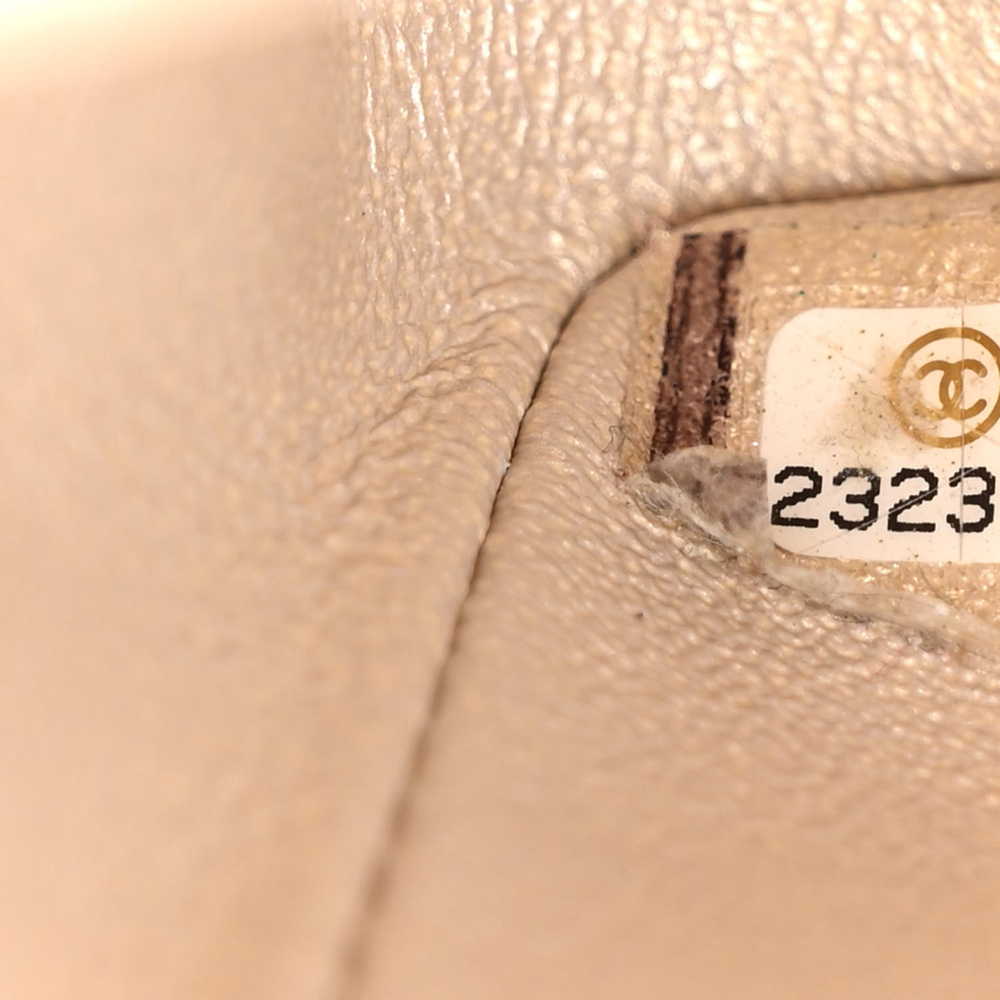 Metallic Caviar Quilted Mini Rectangular Flap Gold