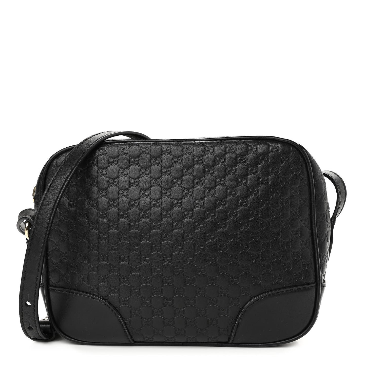 Microguccissima Mini Bree Messenger Bag Black